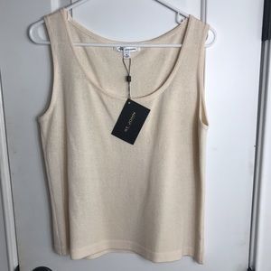 NWT ST JOHN COLLECTION Cream Tank Shell